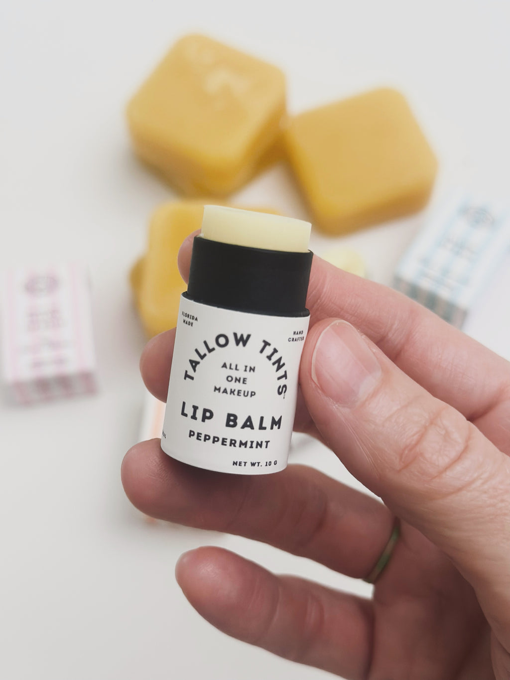 Rose Almond Tallow Lip Balm