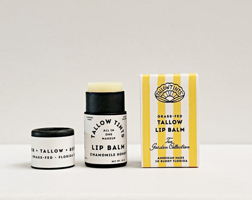 Chamomile + Honey Tallow Lip Balm